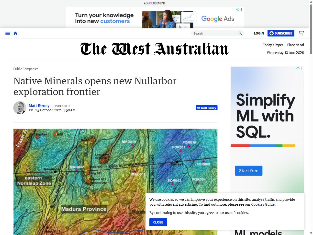 Preview of The Nullabor undergoes mineral mapping - Spatial Source