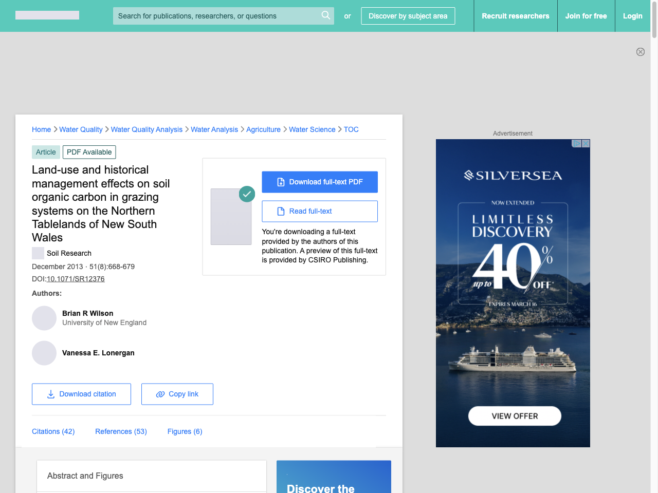 Preview of Land-use and historical management effects on soil organic carbon in grazing systems on the Northern Tablelands of New South Wales - ResearchGate, accessed August 5, 2025, 
