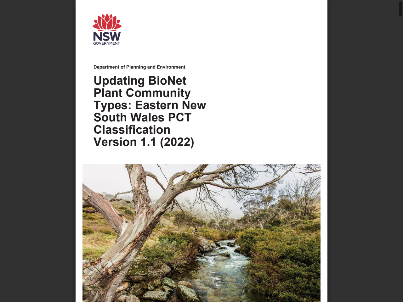 Preview of Eastern NSW Plant Community Type Percentage Cleared Calculation Technical Notes, accessed August 11, 2025, 