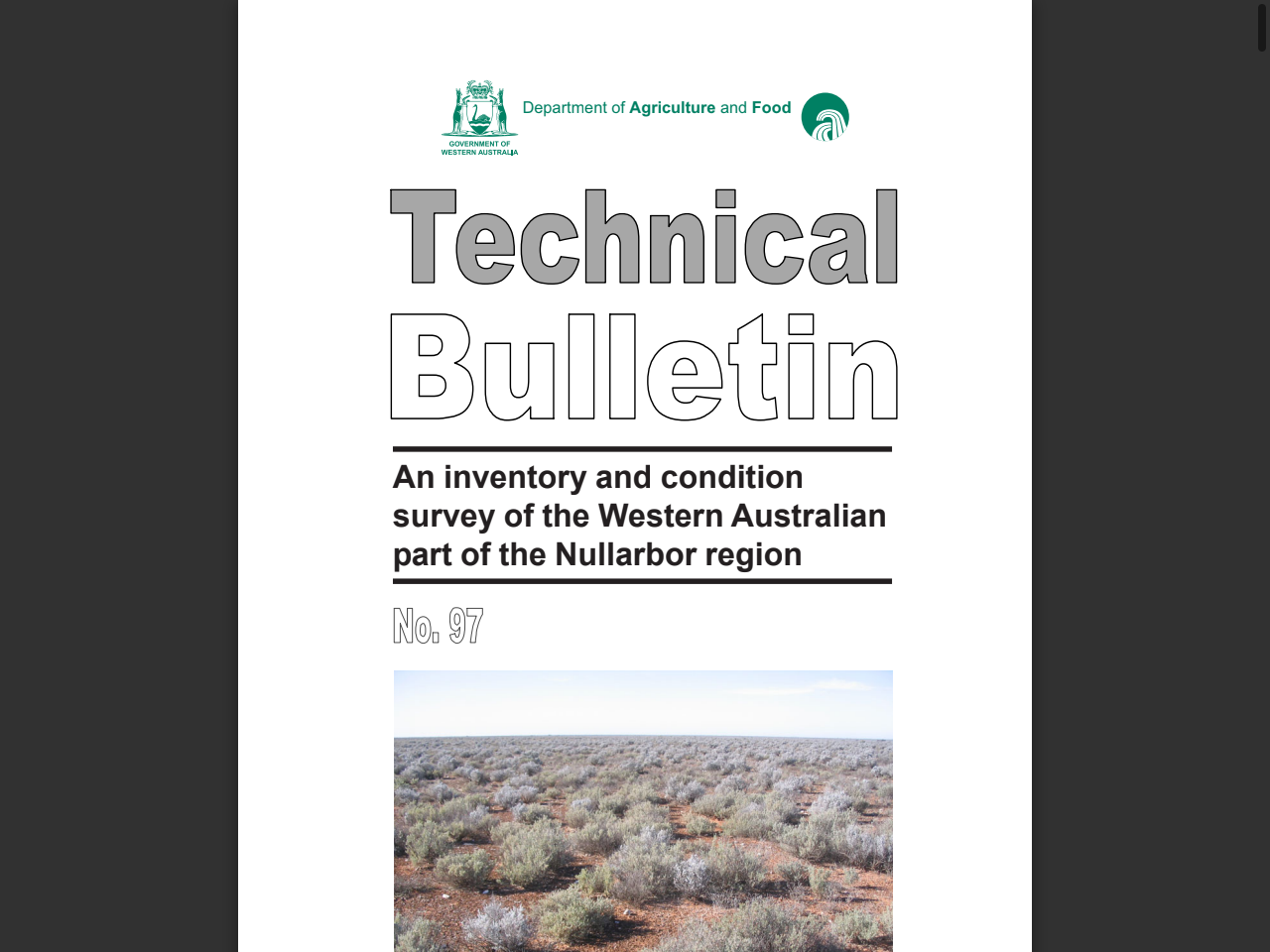 Preview of An inventory and condition survey of the Western Australian part of the Nullarbor region, accessed July 25, 2025