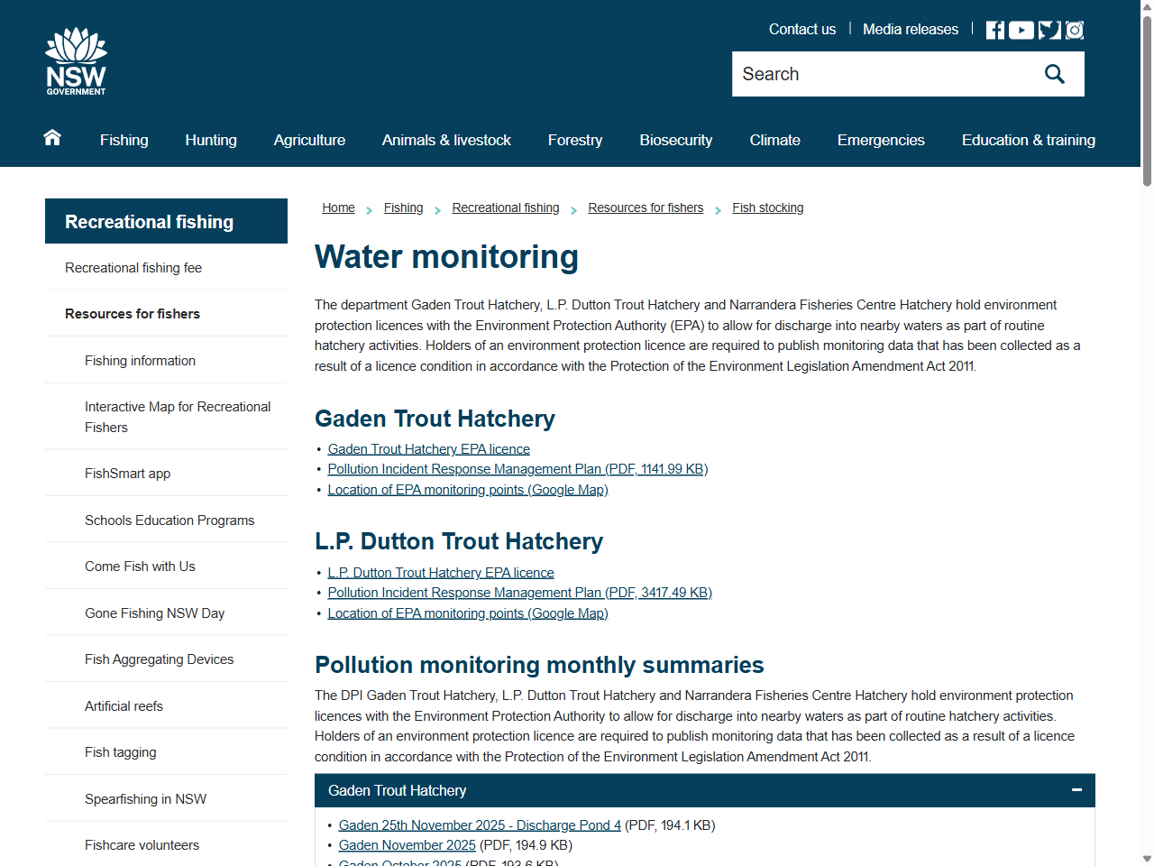 Preview of Water monitoring - NSW Department of Primary Industries, accessed August 17, 2025,