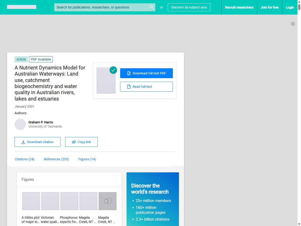 Preview of A Nutrient Dynamics Model for Australian Waterways: Land use, catchment biogeochemistry and water quality in Australian rivers, lakes and estuaries - ResearchGate, accessed July 13, 2025, 