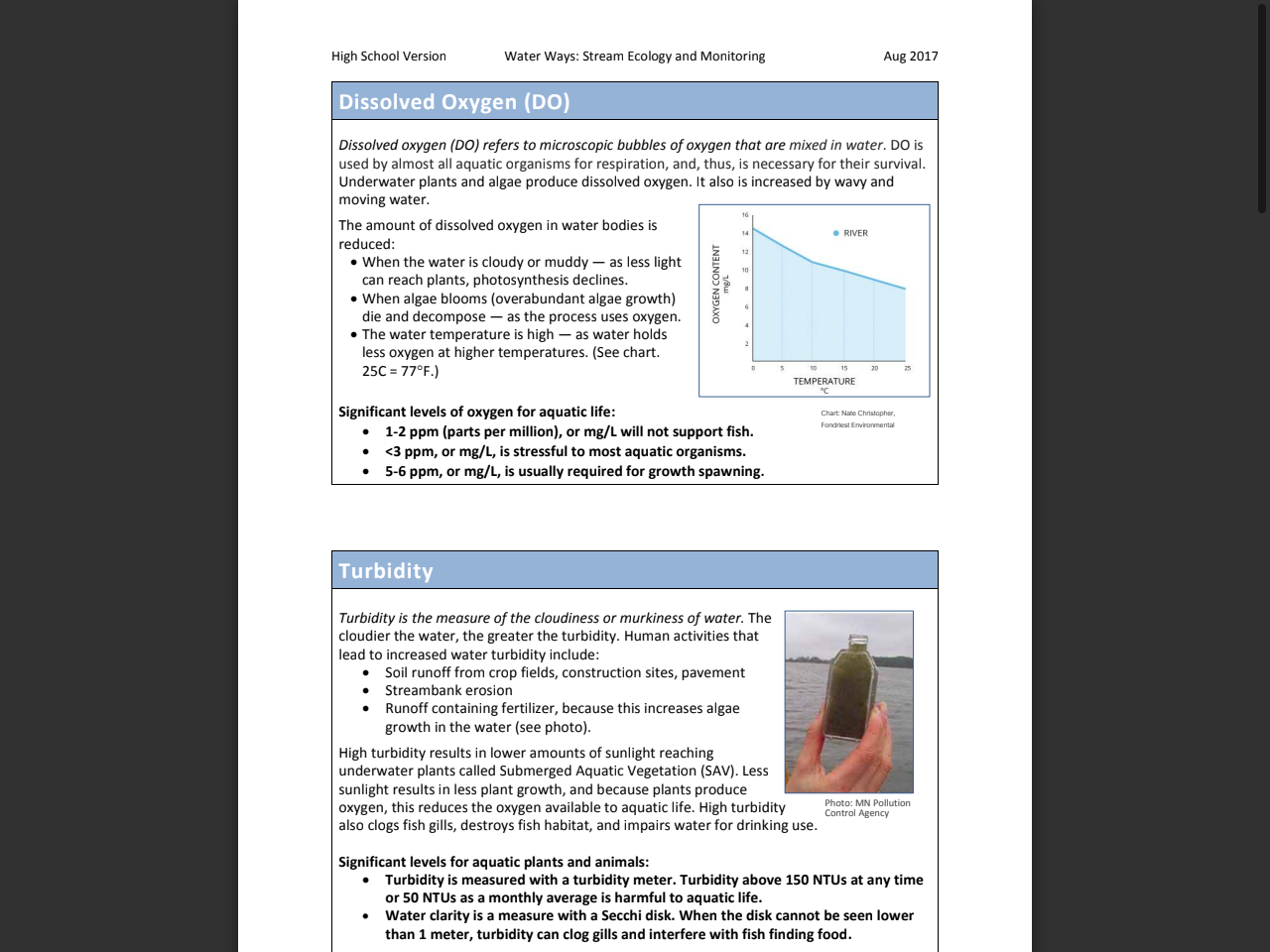 Preview of Dissolved Oxygen (DO) Turbidity - Interstate Commission on the Potomac River Basin, accessed July 12, 2025,