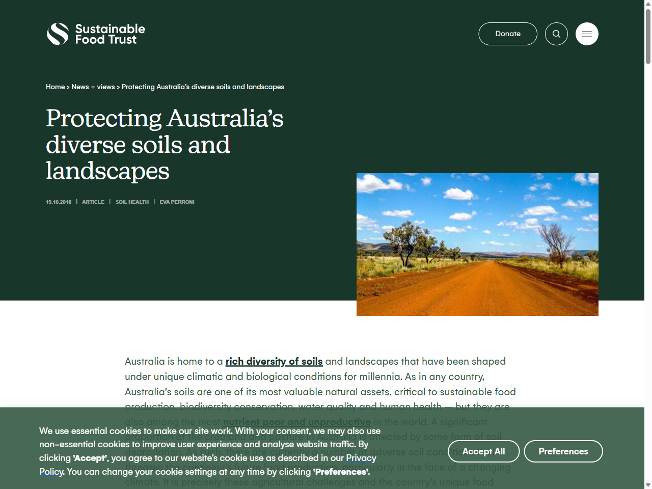 Preview of Protecting Australia's diverse soils and landscapes | Sustainable Food Trust, accessed July 13, 2025, 