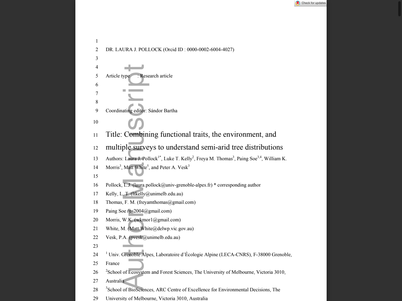 Preview of Combining functional traits, the environment and multiple surveys to, accessed July 13, 2025