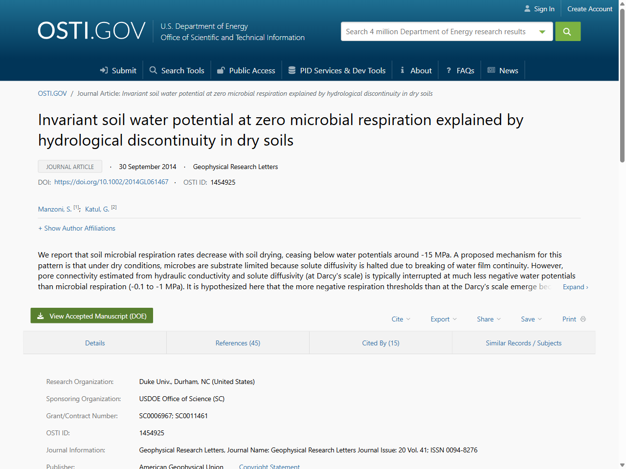 Preview of FSA2220 Soil Respiration Across Arkansas Ecosystems and Cropping Systems, accessed July 31, 2025,