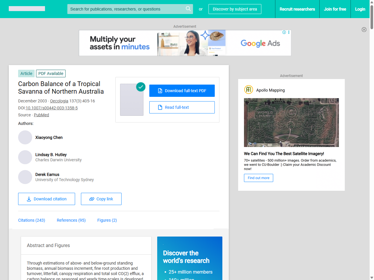Preview of Optimal Fire Regimes for Soil Carbon Storage in Tropical Savannas of Northern Australia | Request PDF - ResearchGate