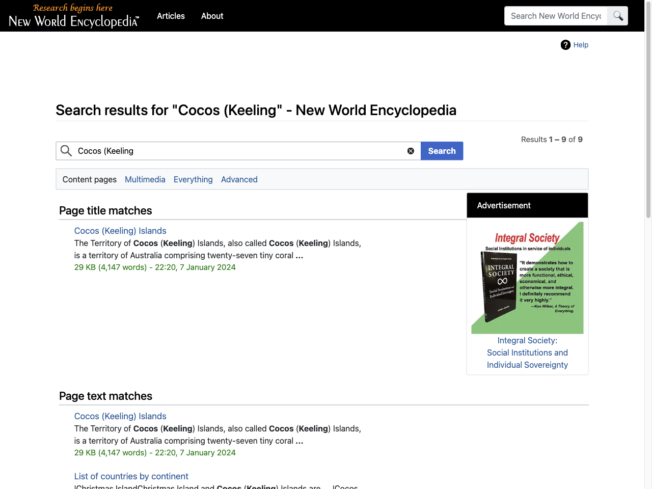 Preview of Cocos (Keeling) Islands - New World Encyclopedia, accessed July 30, 2025, )_Islands