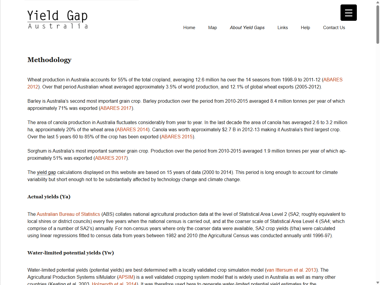 Preview of Methodology - Yield Gap Australia, accessed July 6, 2025,