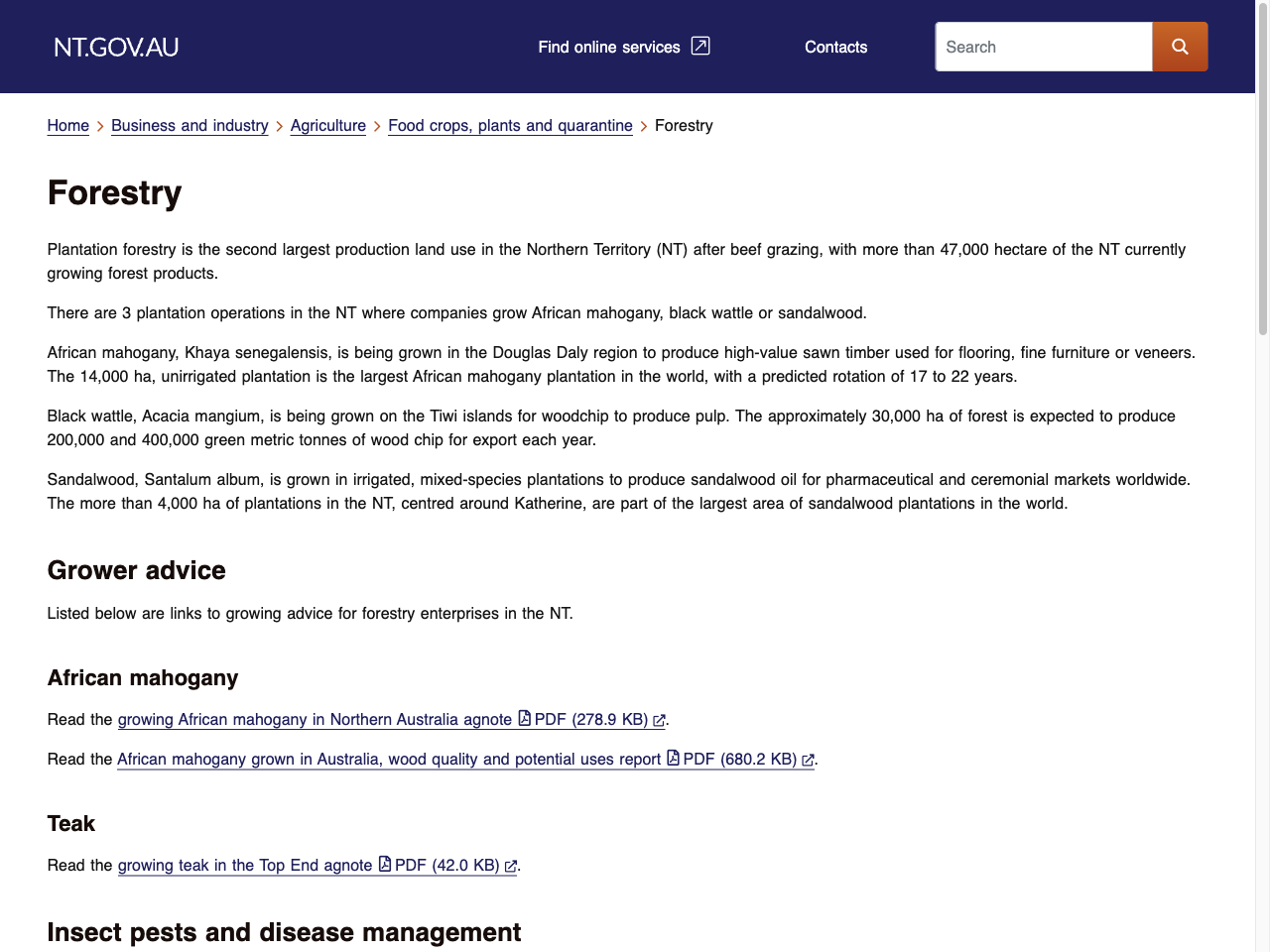 Preview of Forestry | NT.GOV.AU, accessed August 1, 2025, 