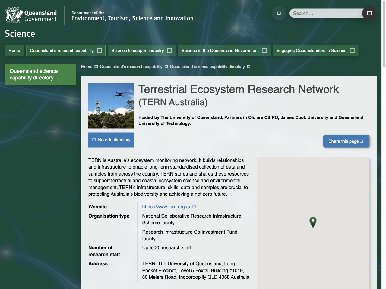 Preview of Terrestrial Ecosystem Research Network TERN Australia - Queensland science, accessed July 30, 2025,
