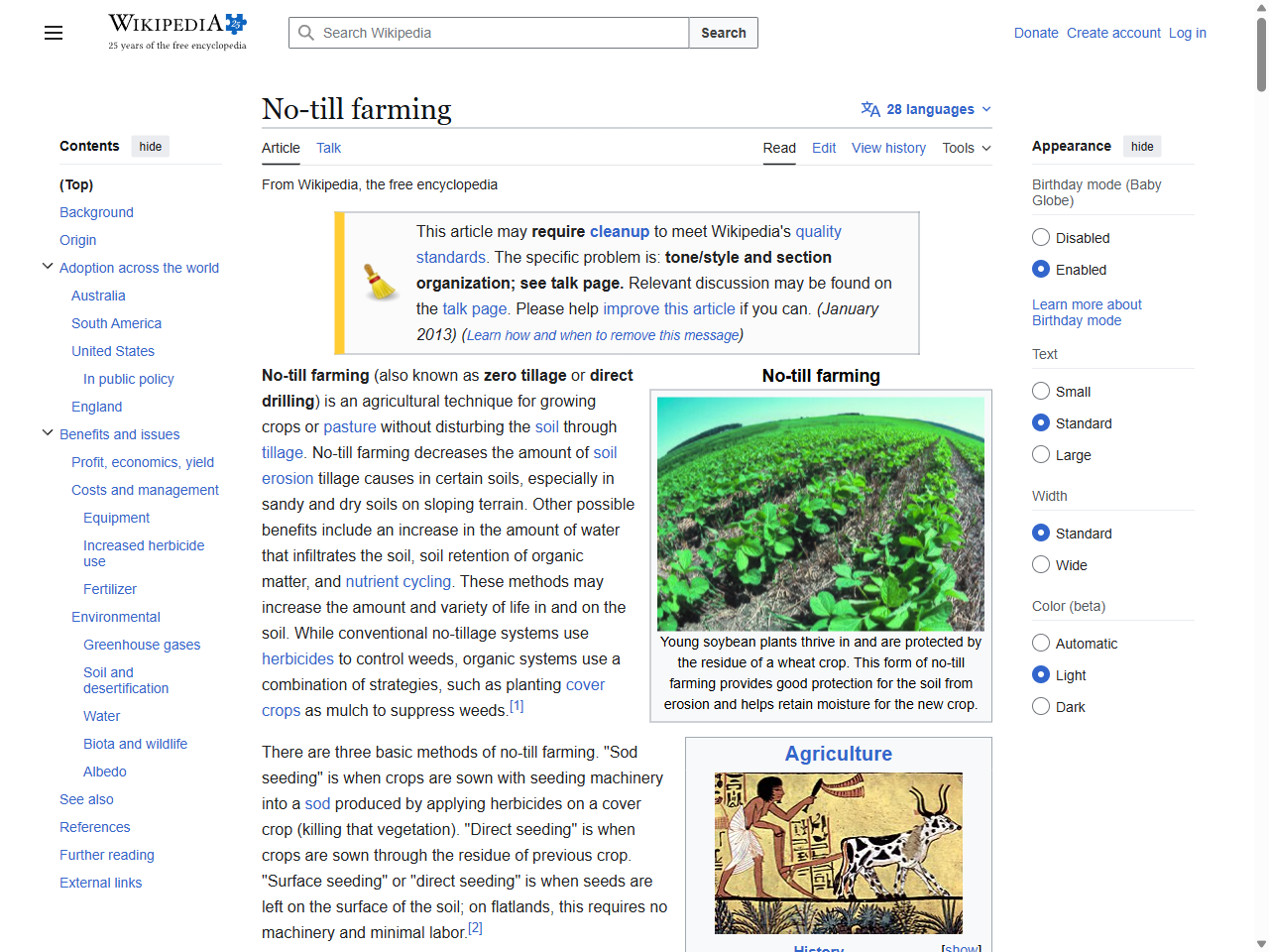 Preview of No-till farming - Wikipedia, accessed July 27, 2025, 
