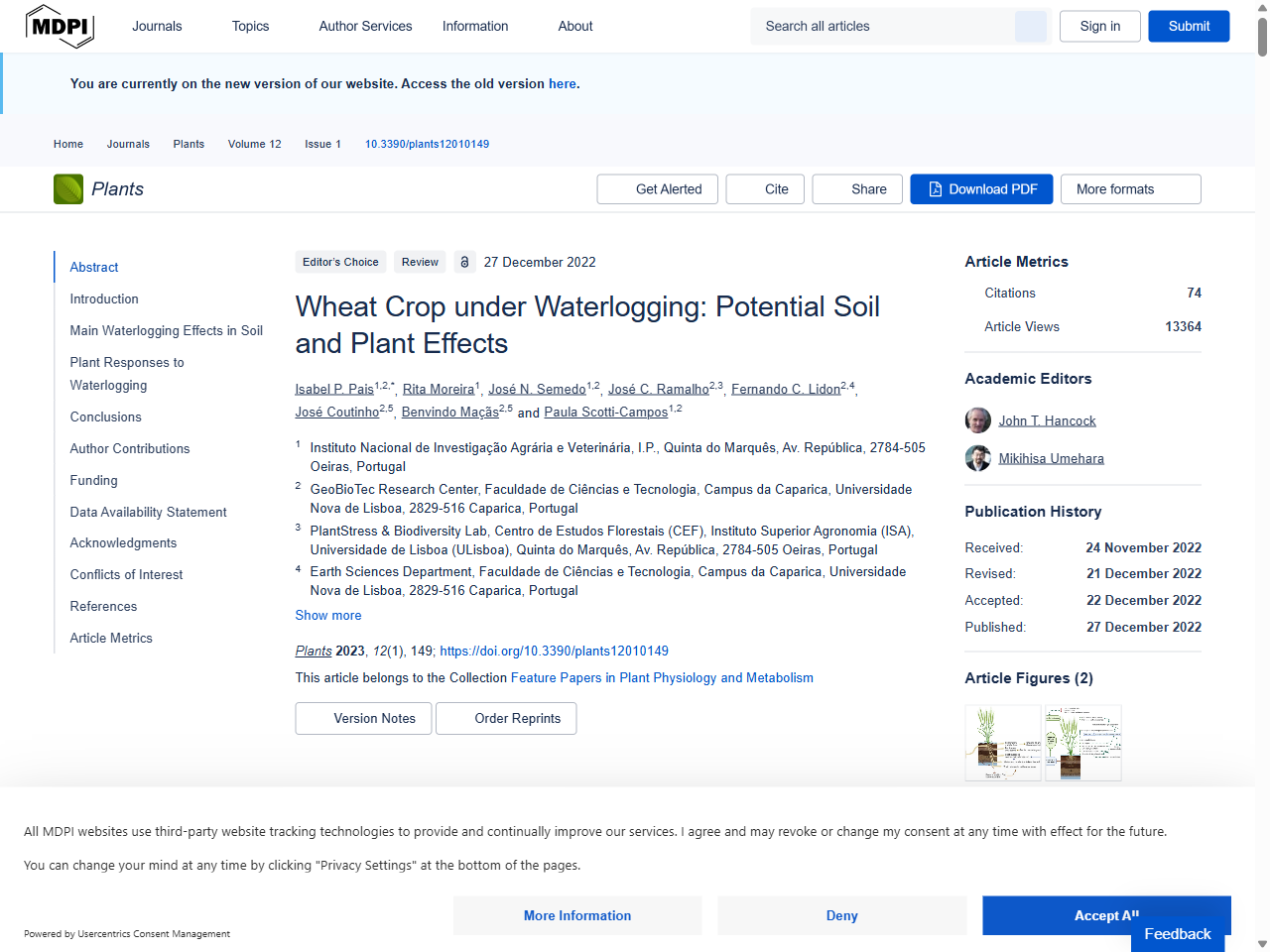 Preview of Wheat Crop under Waterlogging: Potential Soil and Plant Effects - MDPI, accessed August 28, 2025