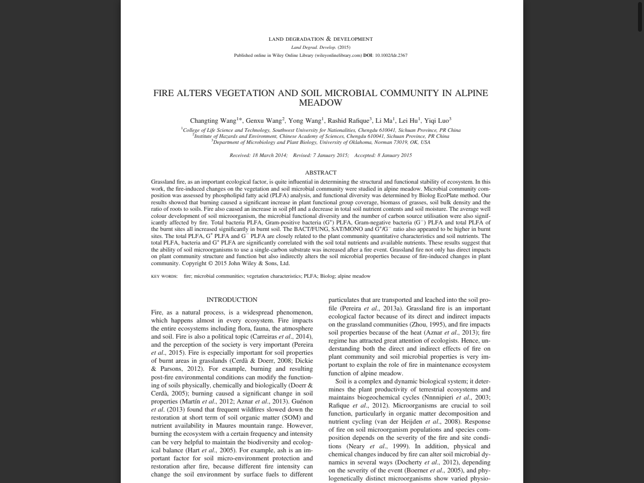 Preview of Soil function, properties and plant diversity–biomass patterns differ between grazed and non-grazed steppe ecosystems - PMC, accessed May 10, 2026