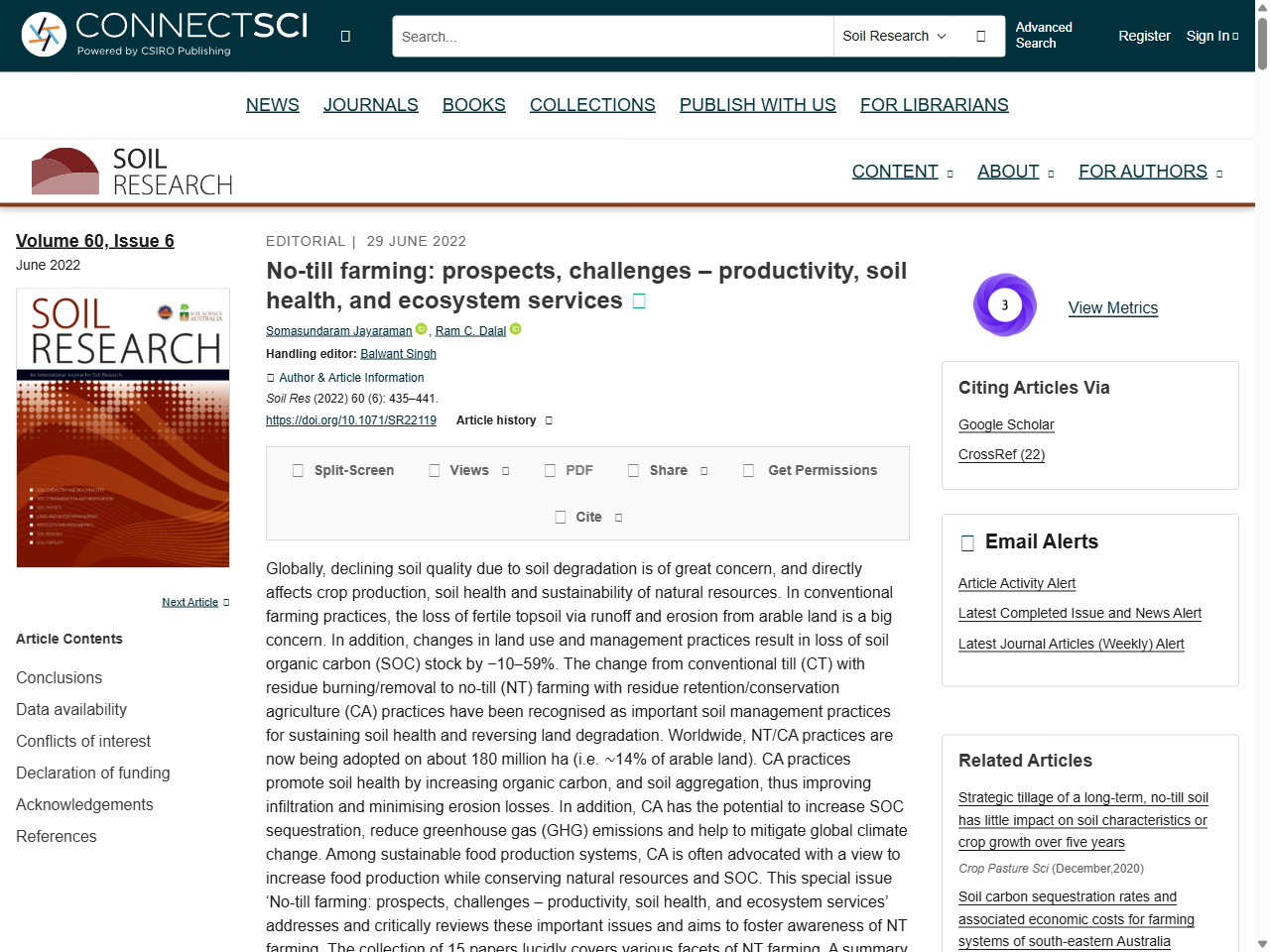 Preview of Soil carbon dynamics under different cropping and pasture management in temperate Australia: Results of three long-term experiments - CSIRO Publishing