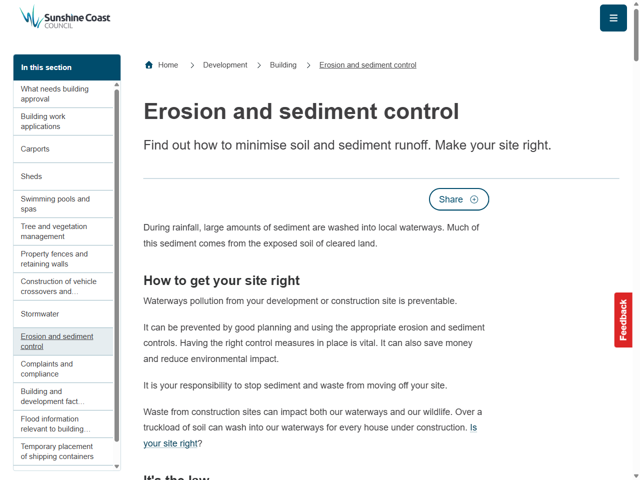 Preview of Preventing and managing erosion | Environment, land and water | Queensland Government, accessed July 20, 2025