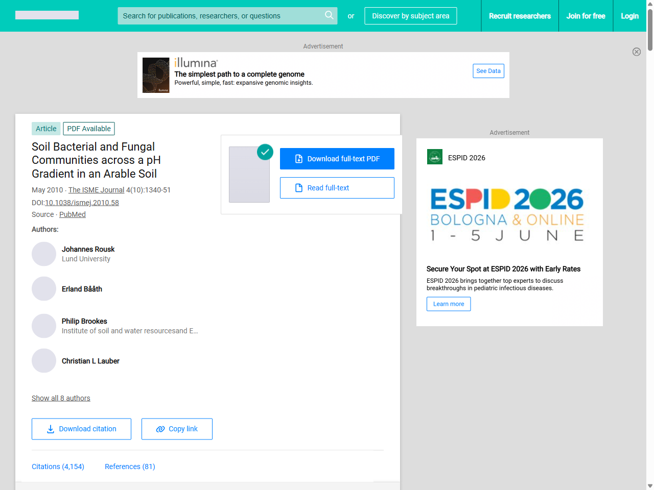 Preview of The Biogeography of Soil Bacteria in Australia Exhibits Greater Resistance to Climate Change Than Fungi - PubMed Central, accessed July 23, 2025,