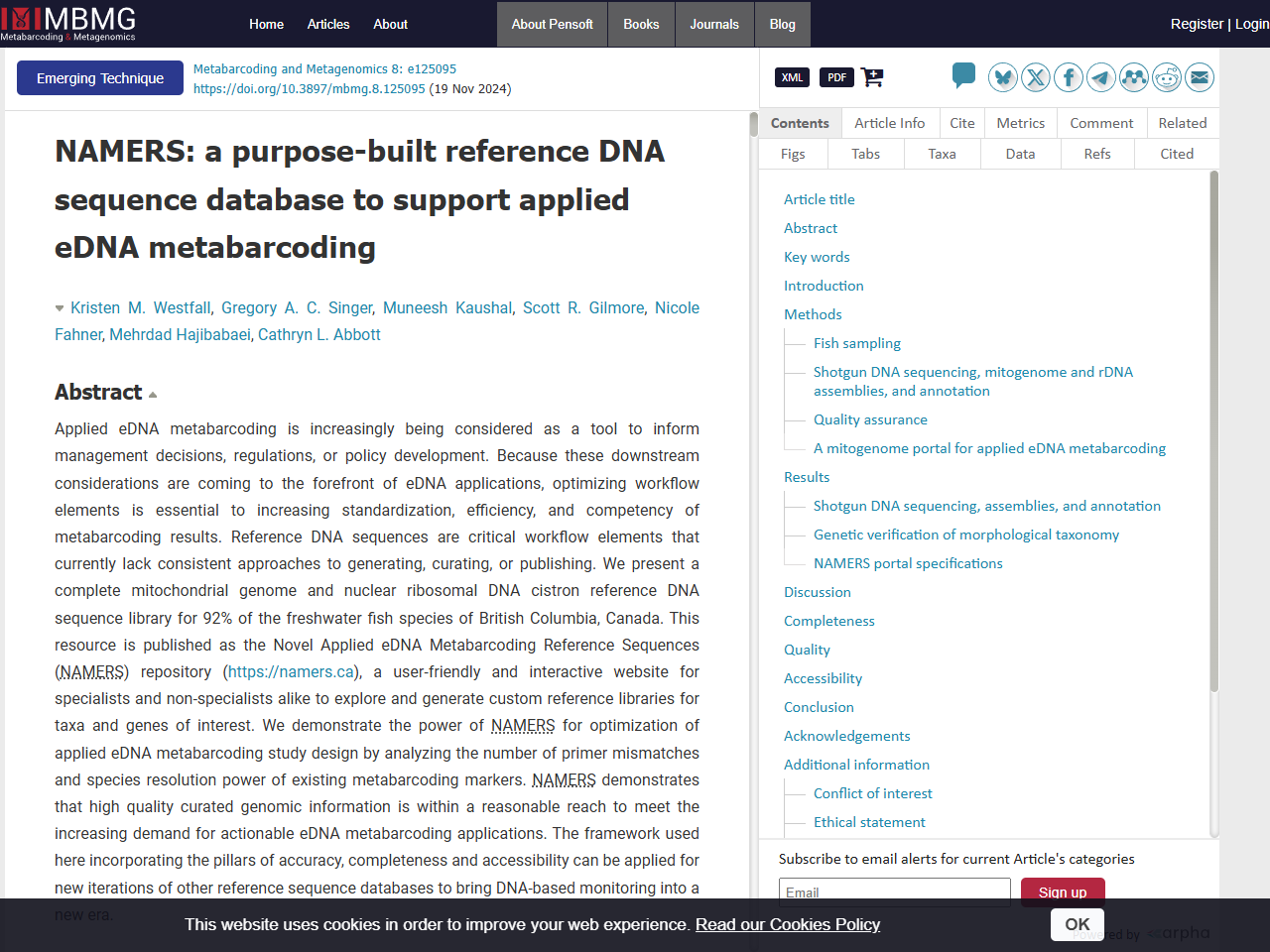 Preview of Inter-laboratory ring test for environmental DNA extraction protocols: implications for marine megafauna detection using three novel qPCR assays - Metabarcoding and Metagenomics, accessed on May 23, 2025