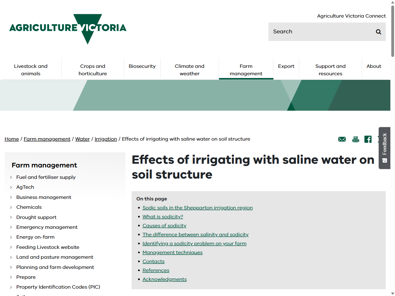 Preview of Effects of irrigating with saline water on soil structure - Agriculture Victoria, accessed July 9, 2025,