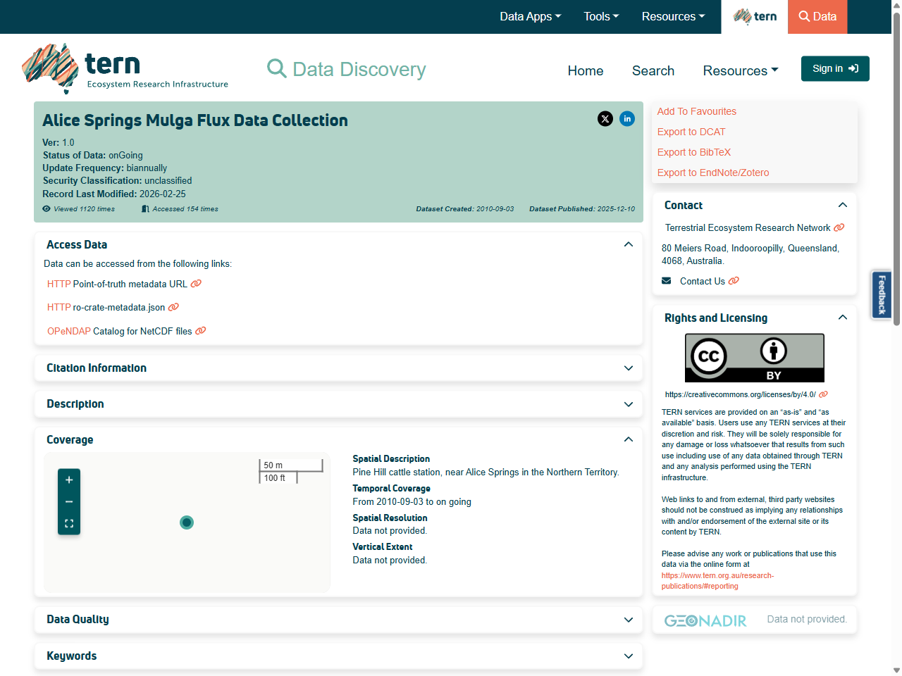 Preview of Alice Springs Mulga Flux Data Collection - TERN Data Discovery Portal, accessed August 3, 2025,