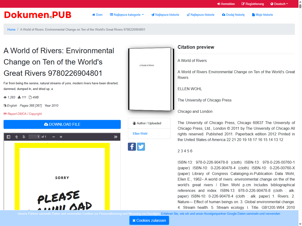 Preview of A World of Rivers: Environmental Change on Ten of the World's Great Rivers 9780226904801 - DOKUMEN.PUB, accessed July 7, 2025, 