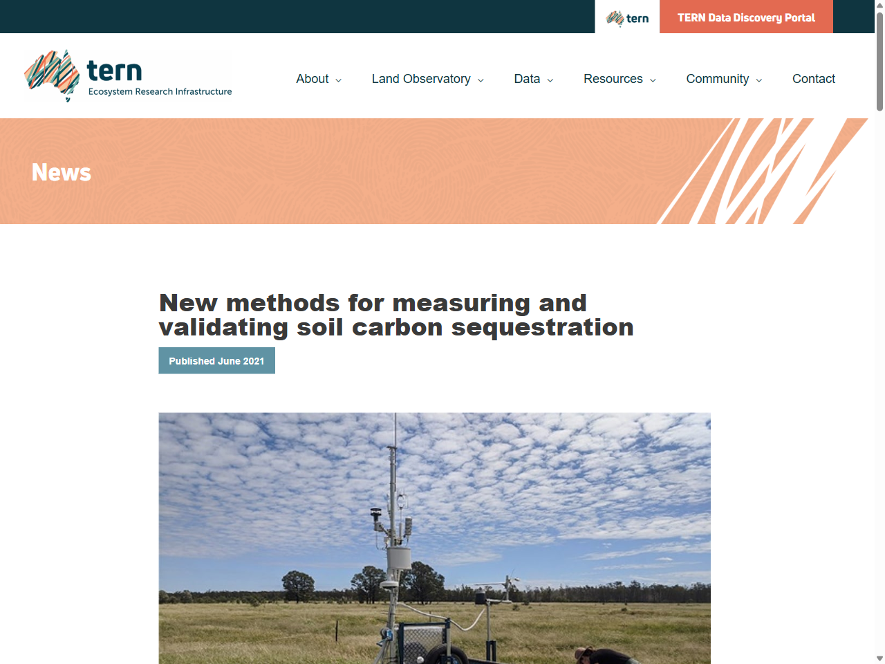 Preview of Flux research infrastructure helps industry monitor agricultural soil carbon sequestration
