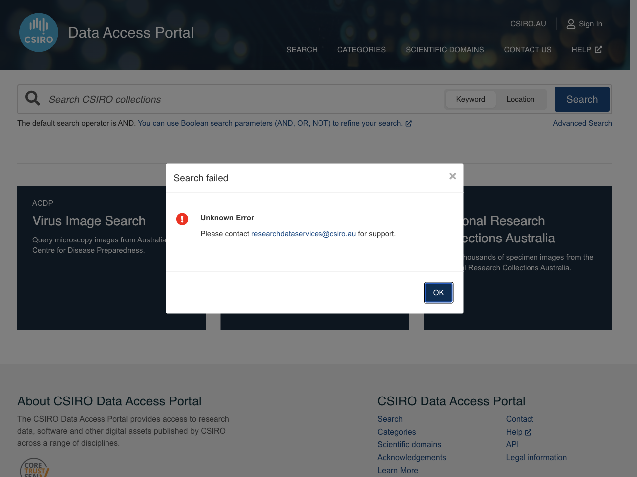 Preview of Categories - Zund, Peter - CSIRO Data Access Portal, accessed July 30, 2025,