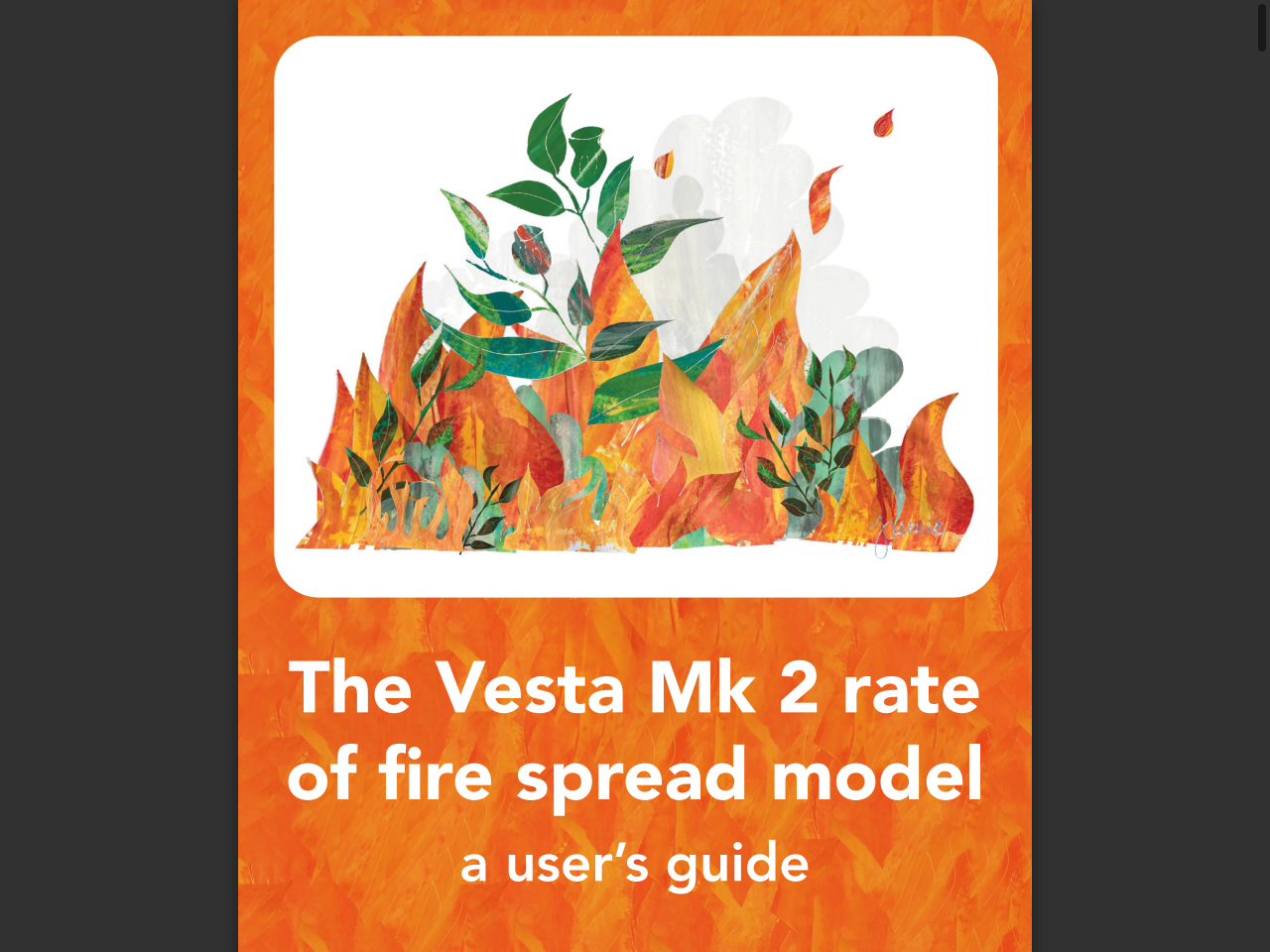 Preview of Cruz, M. G., et al. (2022). Vesta Mk 2: A new model for predicting the rate of spread of fires in eucalypt forests. CSIRO.