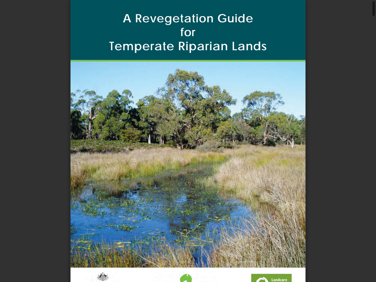 Preview of A Revegetation Guide for Temperate Riparian Lands - Greening Australia, accessed August 12, 2025