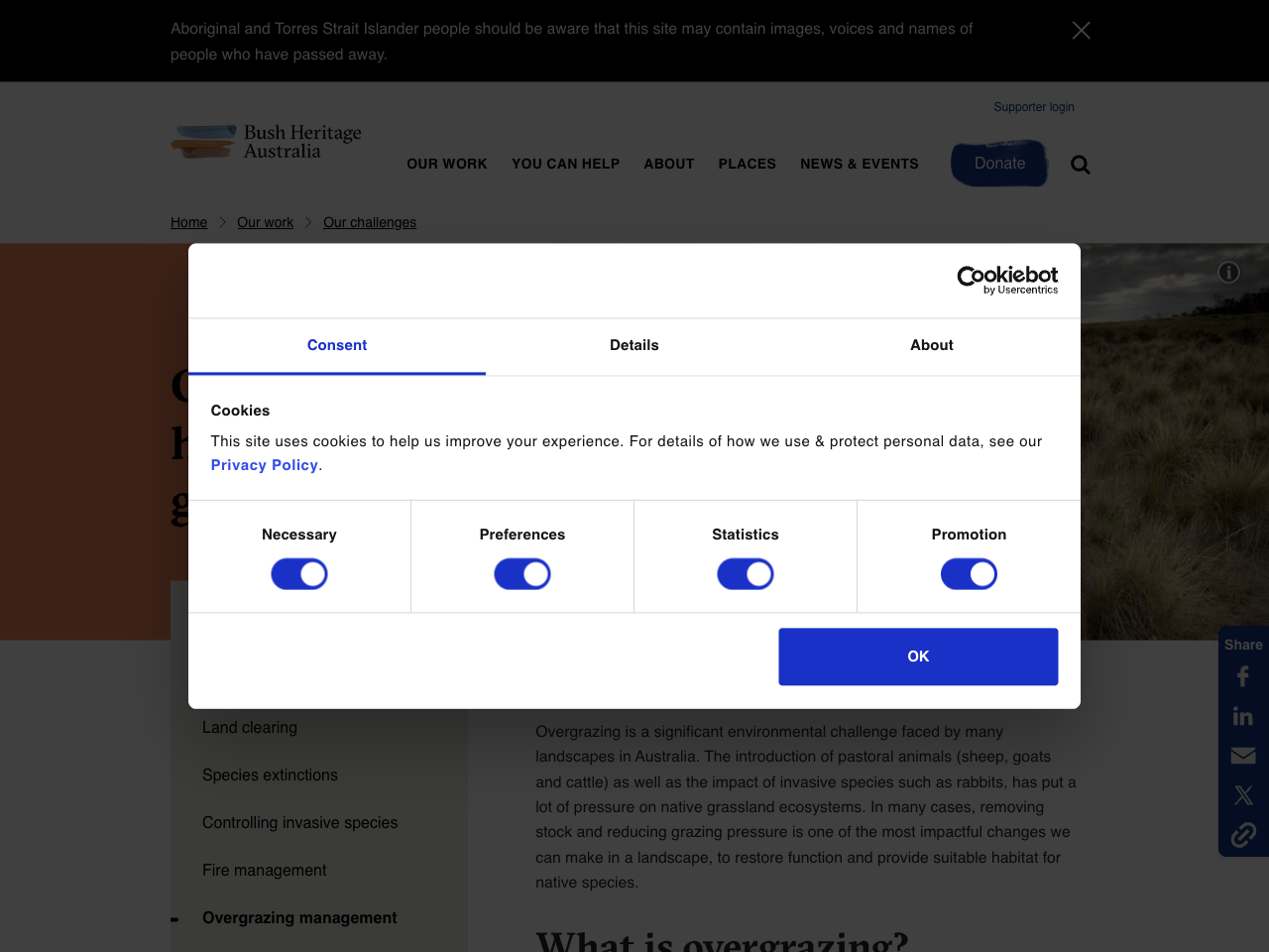 Preview of Overgrazing & Reducing Grazing Pressure | Bush Heritage Australia, accessed July 30, 2025,