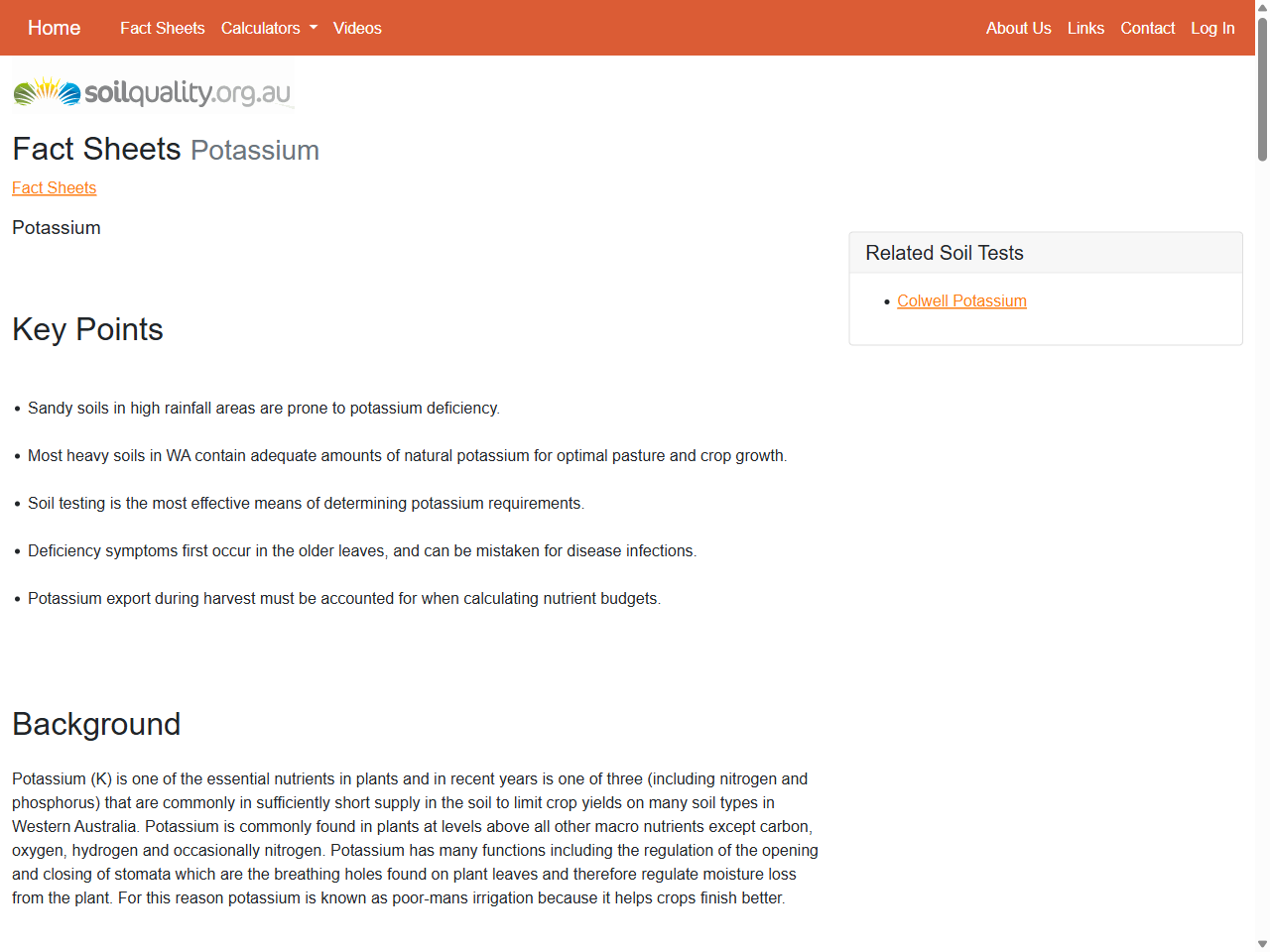 Preview of Potassium | Fact Sheets | soilquality.org.au, accessed August 11, 2025,