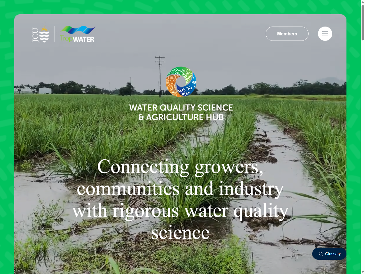 Preview of Water Quality Science & Agriculture Hub | TropWATER, accessed July 27, 2025,