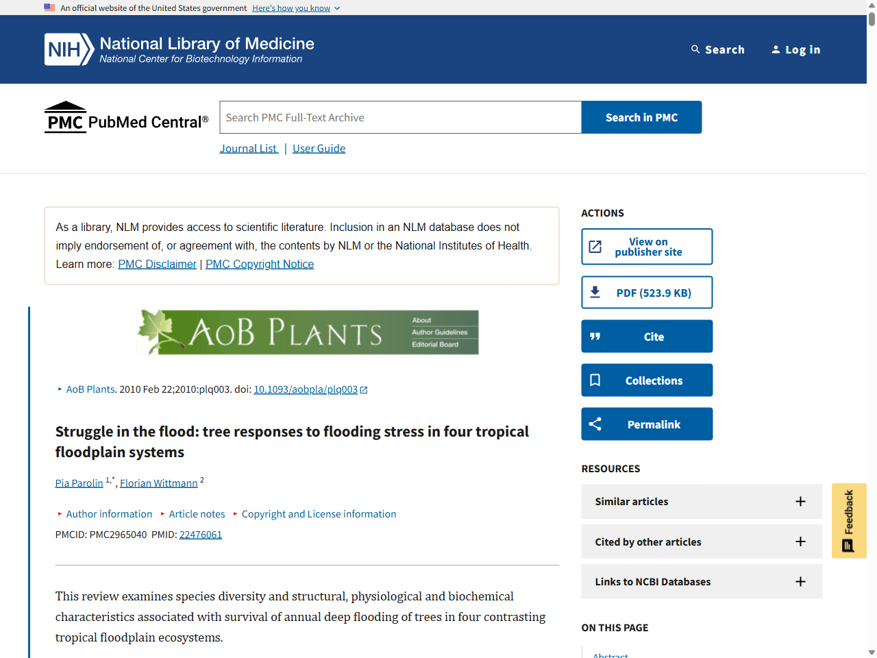 Preview of Waterlogging : how it reduces plant growth and how plants can overcome its effects