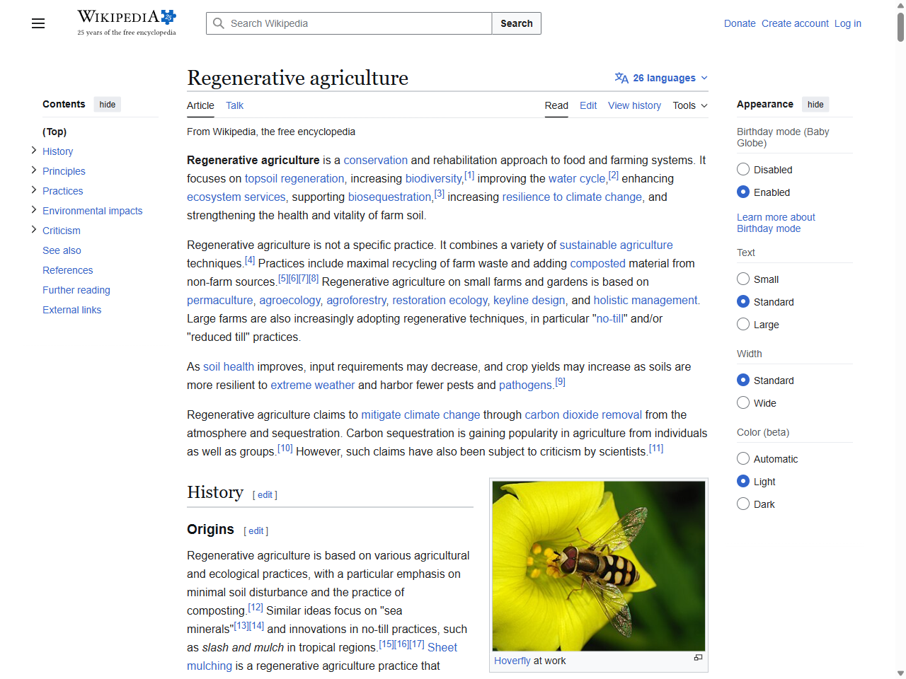 Preview of Regenerative agriculture - Wikipedia, accessed August 8, 2025