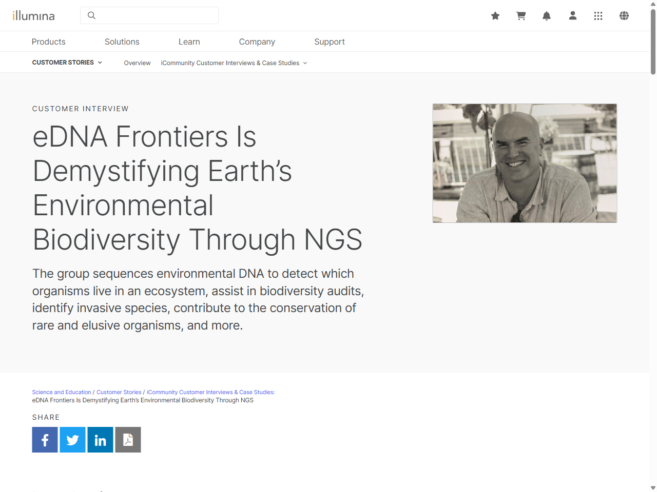 Preview of eDNA Frontiers Is Demystifying Earth's Environmental Biodiversity Through NGS - Illumina, accessed August 4, 2025