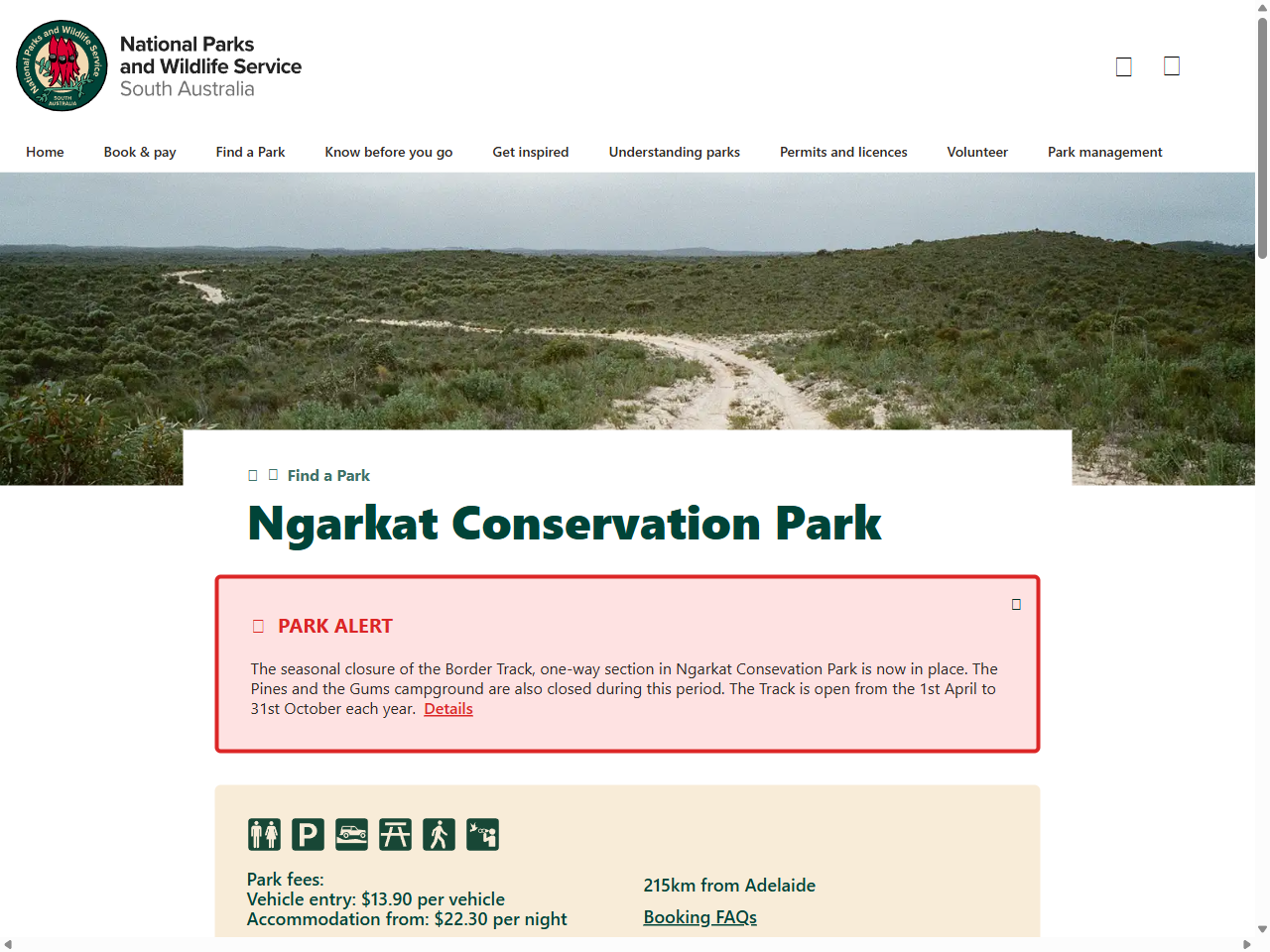 Preview of Ngarkat Conservation Park - National Parks and Wildlife Service South Australia, accessed July 15, 2025