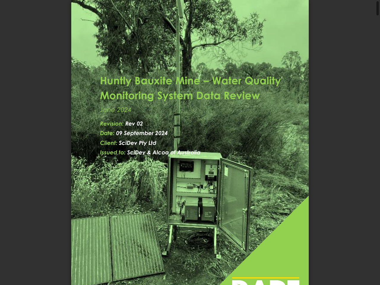 Preview of Huntly Bauxite Mine – Water Quality Monitoring System Data Review - Alcoa, accessed July 16, 2025,