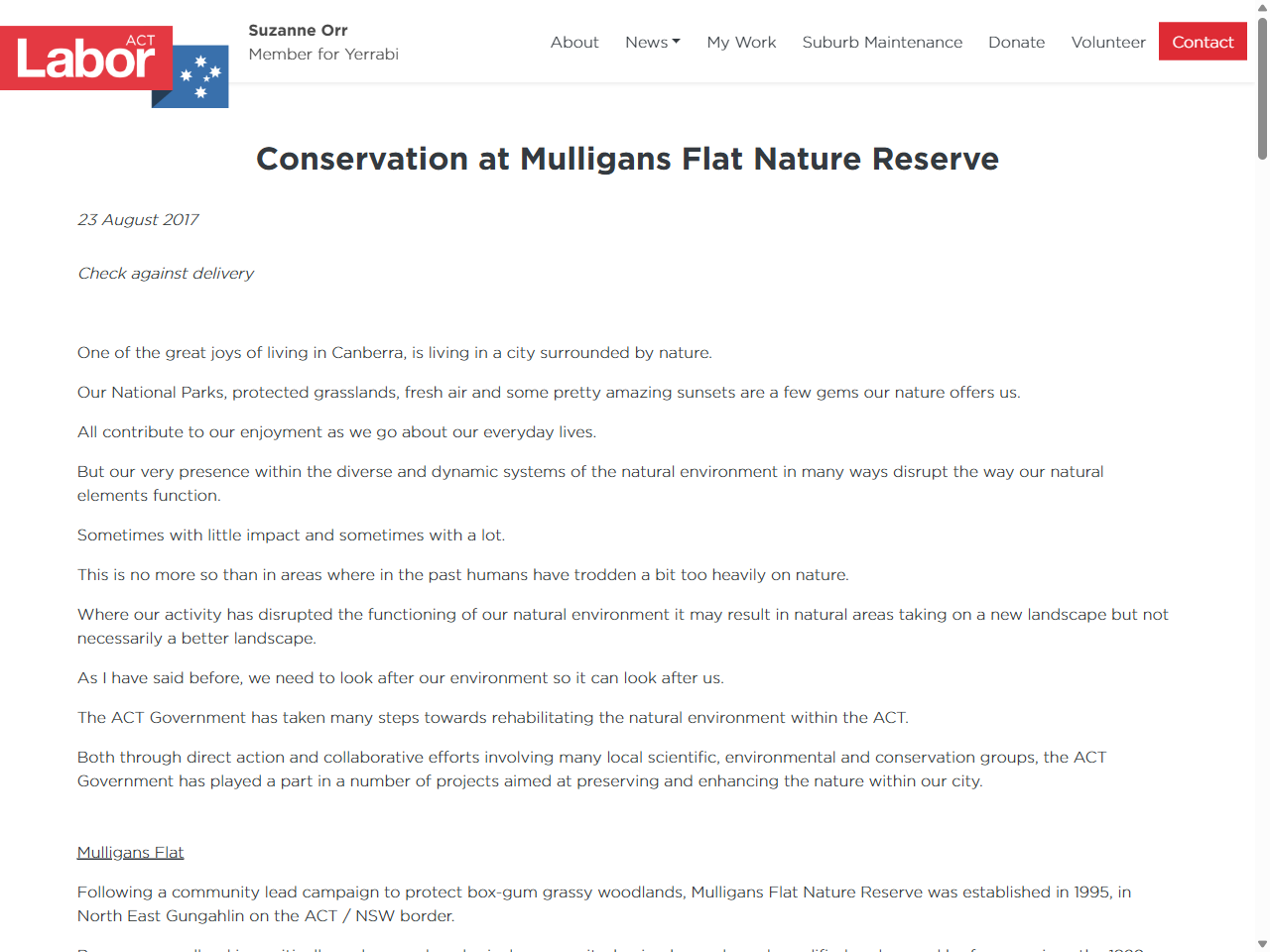 Preview of Research — Mulligans Flat