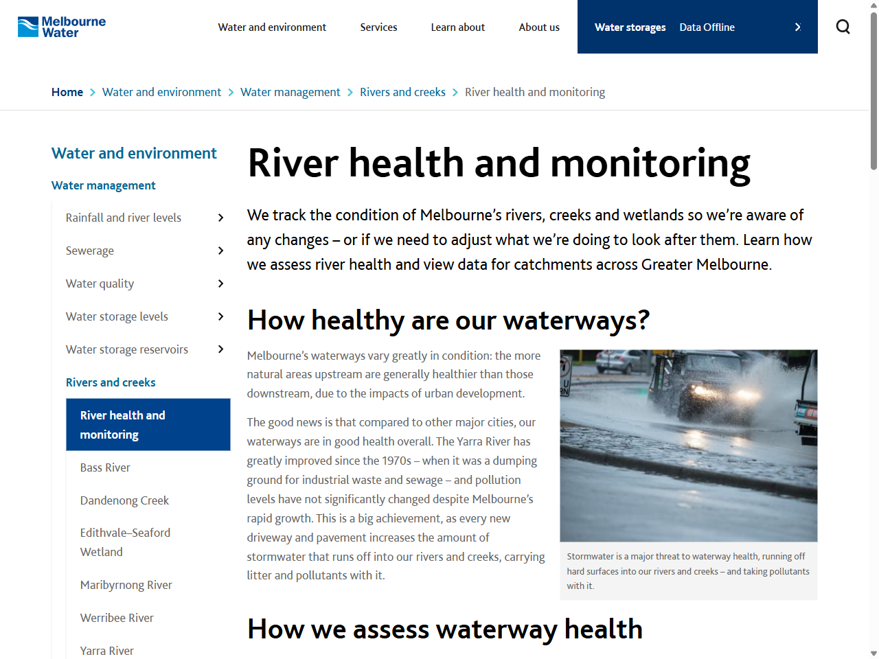 Preview of River health and monitoring | Melbourne Water, accessed August 11, 2025, 