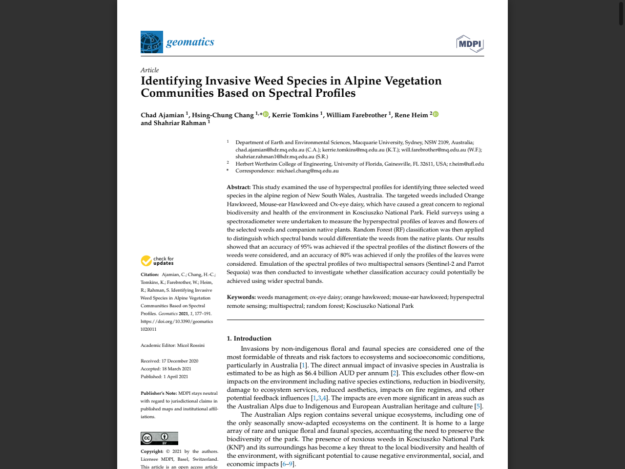 Preview of Management of introduced plant species in the Australian Alps - Science for Saving Species