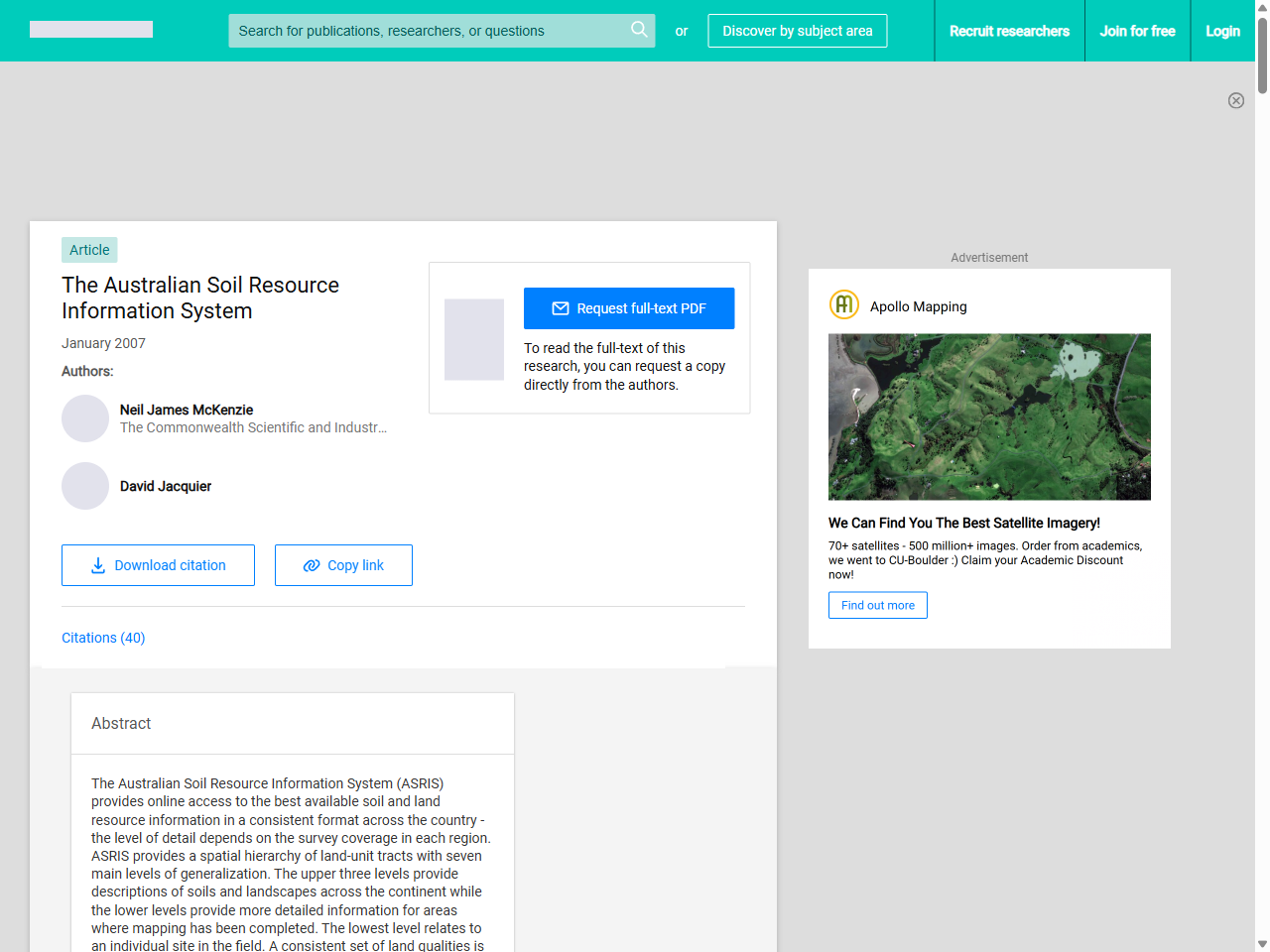 Preview of The Australian Soil Resource Information System | Request PDF - ResearchGate, accessed July 19, 2025, 