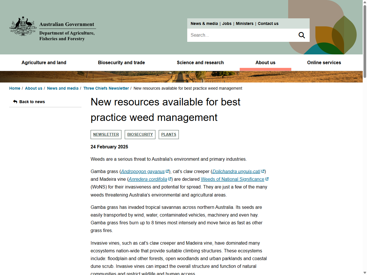 Preview of New resources available for best practice weed management - DAFF, accessed July 24, 2025,