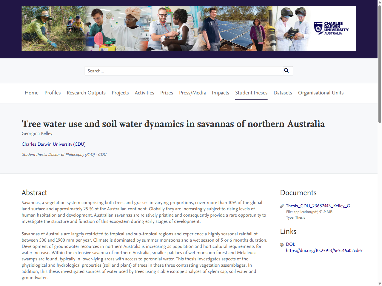 Preview of Tree water use and soil water dynamics in savannas of northern Australia, accessed July 24, 2025,