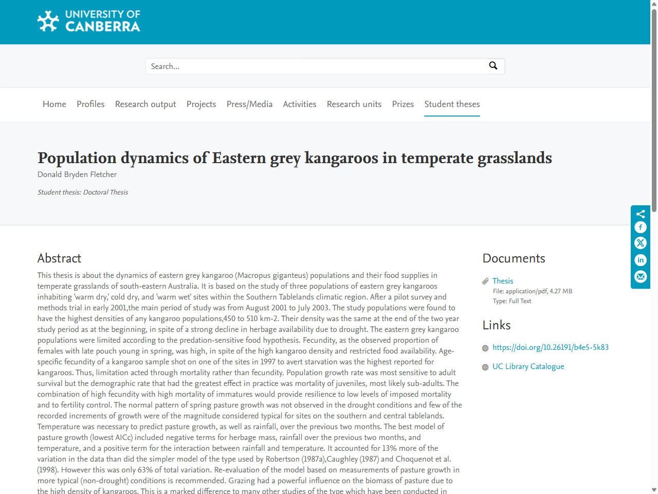 Preview of Population dynamics of Eastern grey kangaroos in temperate grasslands, accessed August 12, 2025, 