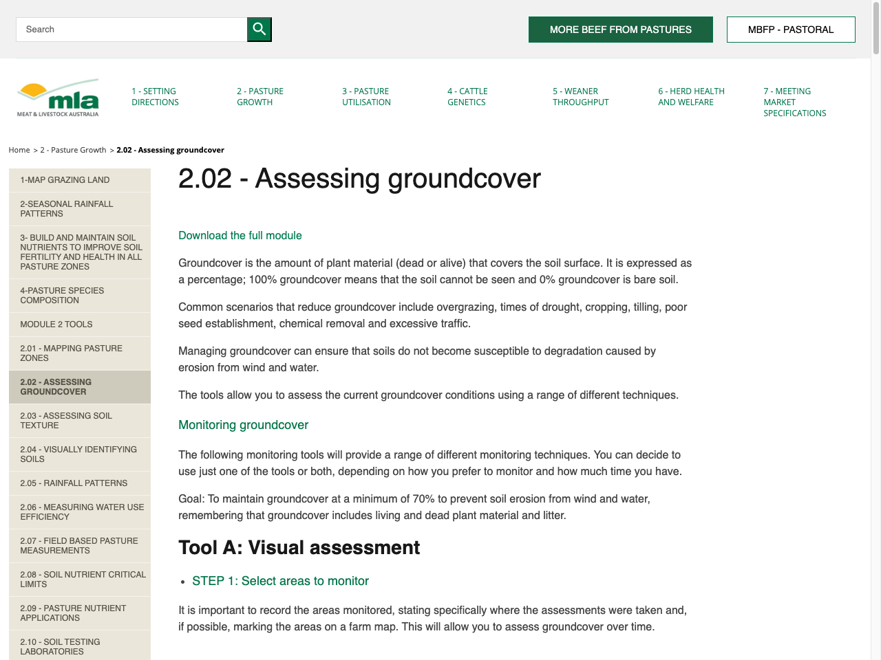 Preview of Assessing groundcover | MBFP | More Beef from Pastures - MLA, accessed August 10, 2025,