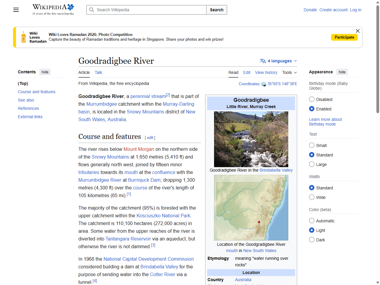 Preview of Goodradigbee River - Wikipedia, accessed July 16, 2025,