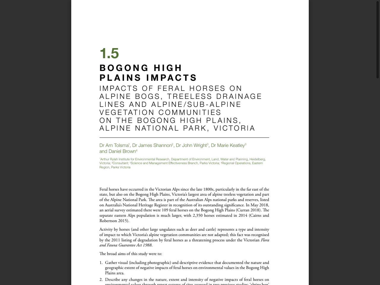 Preview of Wahren, C. H., Papst, W. A., & Williams, R. J. (2001). Long-term vegetation change in relation to cattle grazing in sub-alpine grassland and heathland on the Bogong High Plains, Victoria.
