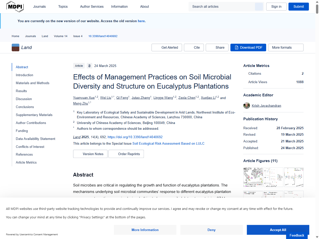 Preview of Effects of Management Practices on Soil Microbial Diversity and ..., accessed on June 7, 2025,