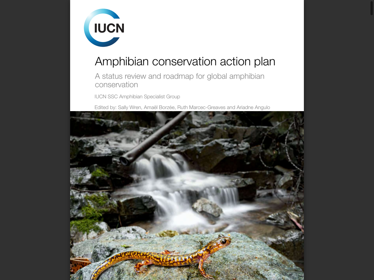 Preview of Amphibian conservation action plan - IUCN Portals, accessed July 23, 2025