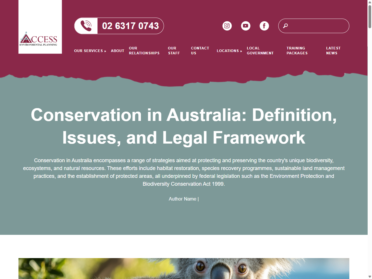 Preview of Conservation in Australia: Definition, Issues, and Legal Framework - Access EP